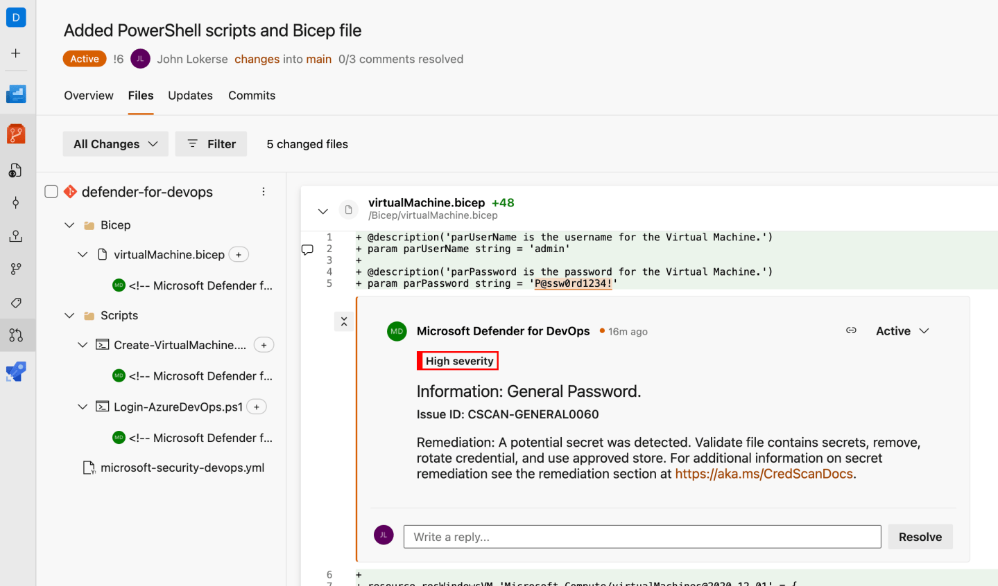Secret scanning in Azure DevOps with Defender for DevOps – John Lokerse ...