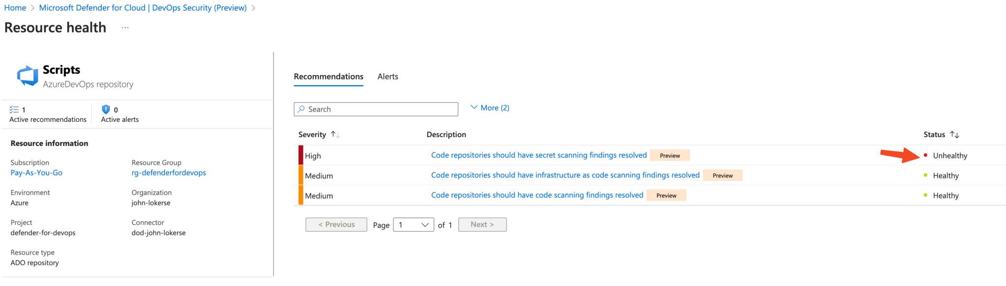Secret scanning in Azure DevOps with Defender for DevOps – John Lokerse ...